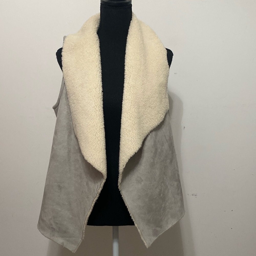 Ralph Lauren  Faux suede winter cream vest.